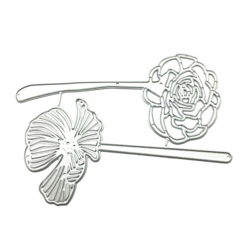 Flower Leaf Metal Cutting Dies Stencil Scrapbooking DIY Album Stamp Paper Card