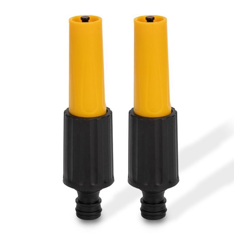 Plastic Garden Hose Nozzle High Pressure Straight Water Spray Gun Rotatable