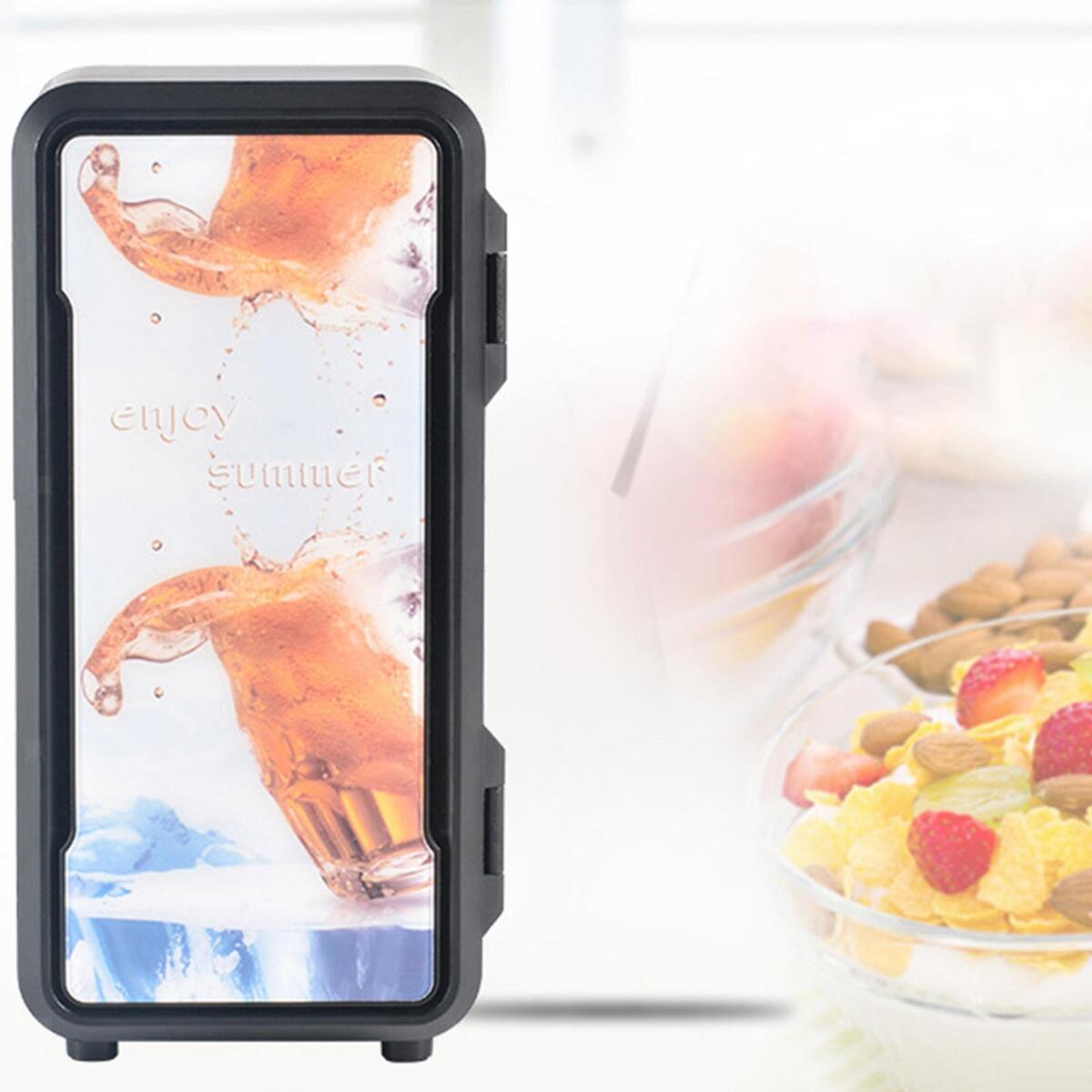 Compact Mini Fridge Drinks Beverage Cooler and Warmer for Bedroom Car Office