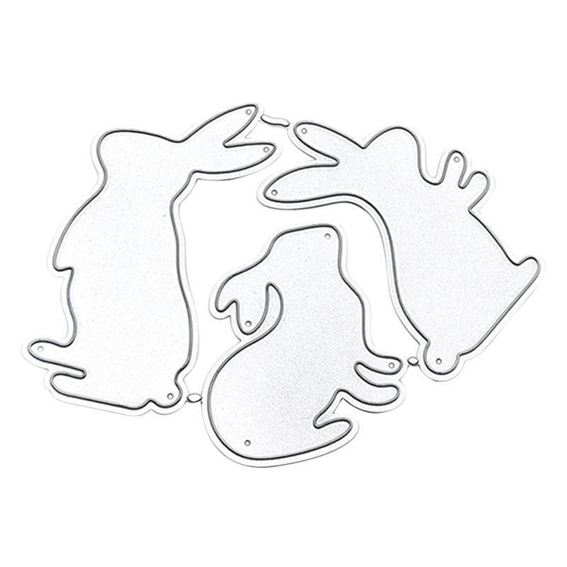 Delicate Rabbits Metal Cutting Dies for DIY Card Making Journaling Decorations