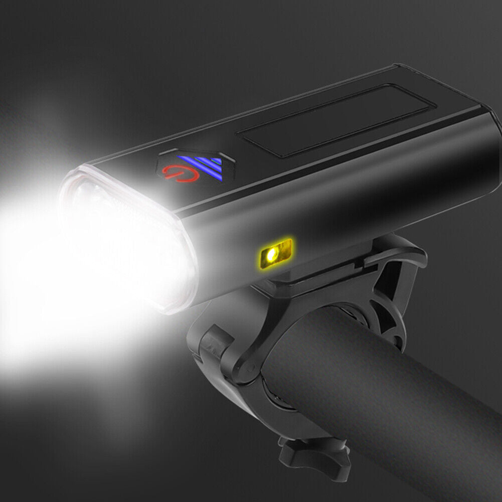 Bike Light 2T6 LED Type-C USB Rechargeable MTB Road Bike Front Headlight