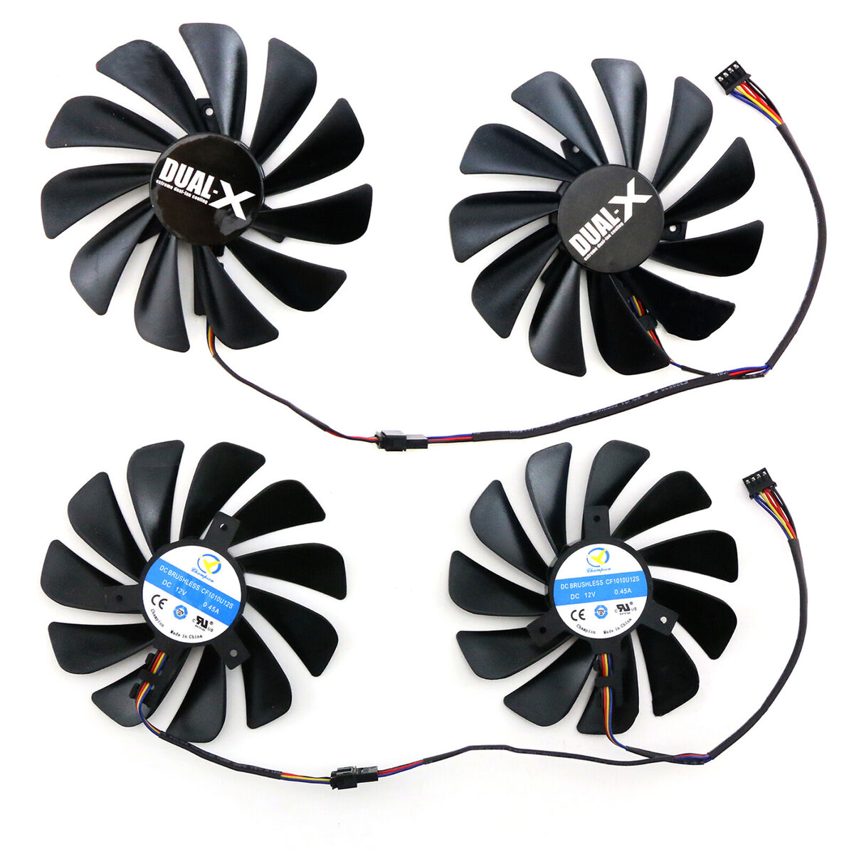 1 Pair Cooling Fan for Sapphire R9 380 R9 390 Graphics Card Replacement Parts