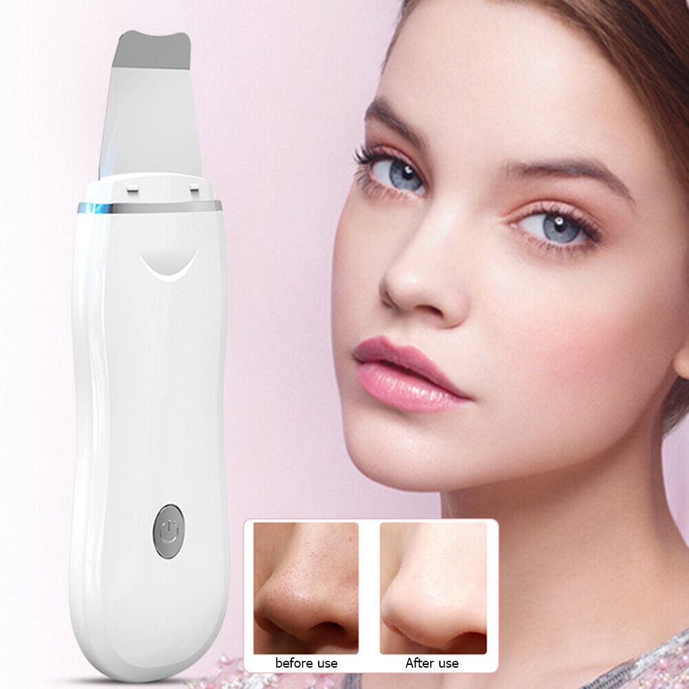Ultrasonic Skin Scrubber Acne Blackhead Removal Exfoliating Peeling Spatula