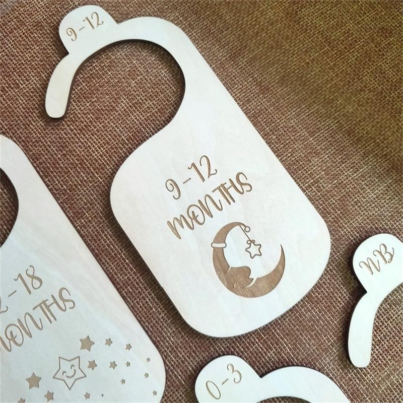 7Pcs Baby Closet Dividers Cartoon Newborn to 24 Months Nursery Clothes Organizer