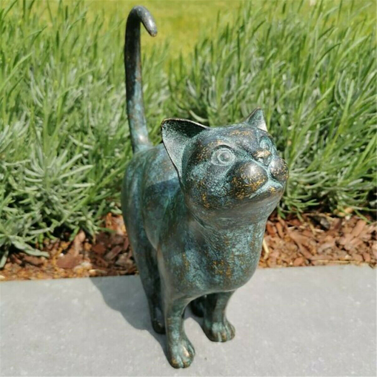 Beautiful Cat Statue Home Garden Decoration Ornament Outdoor Art Craft Sculpture