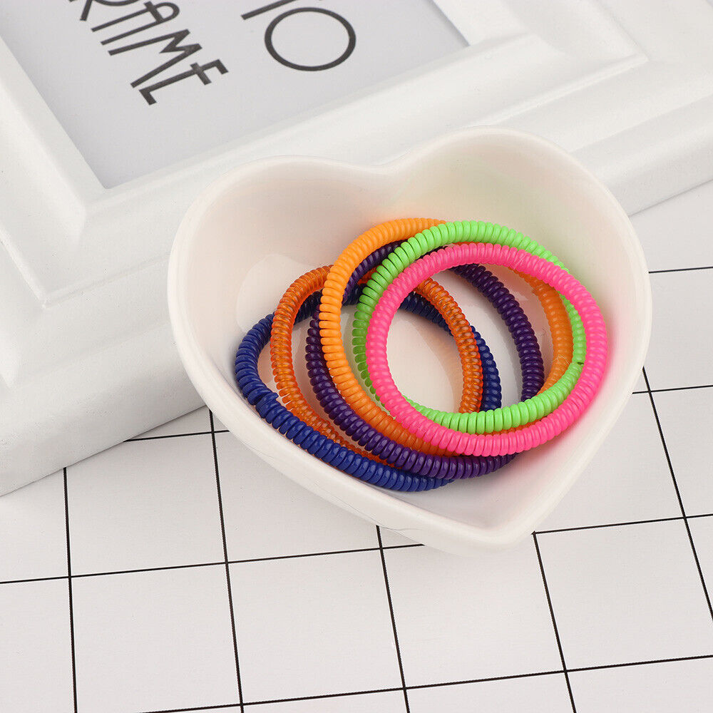 Fashion Super Thin Girls Women Ponytail Holder Hair Ropes Telephone Wire Rubber