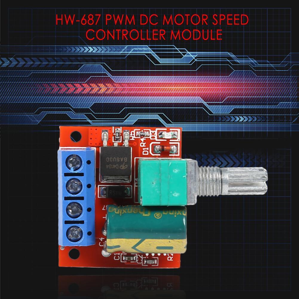 HW-687 PWM DC Motor Speed Controller Module DC4.5V-28V Adjustable Regulator