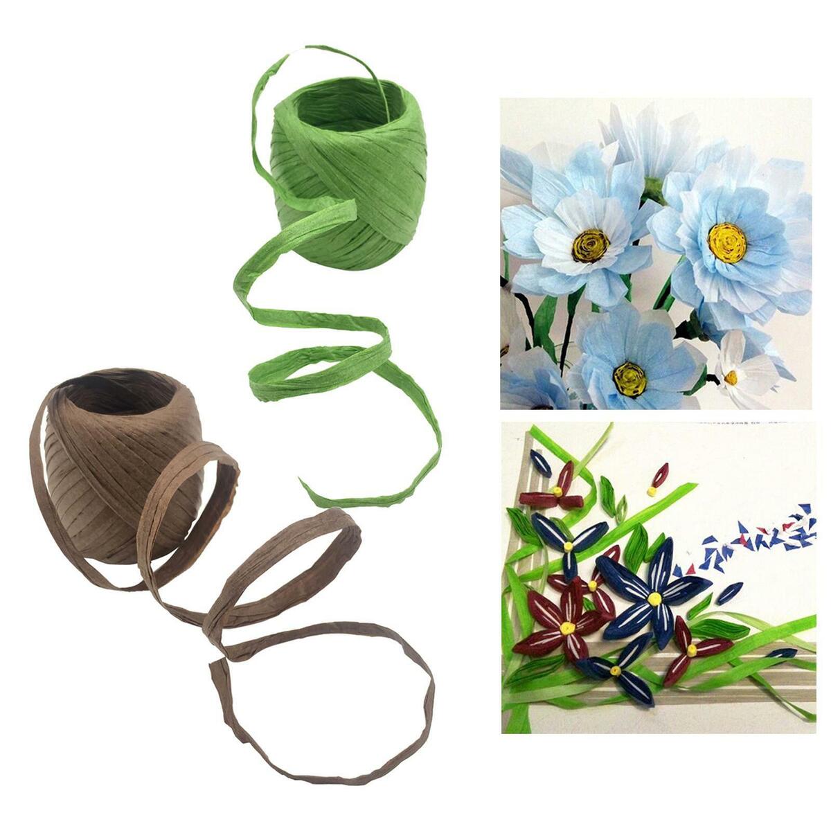 Raffia Paper Ribbon String   Decorative Embellishments