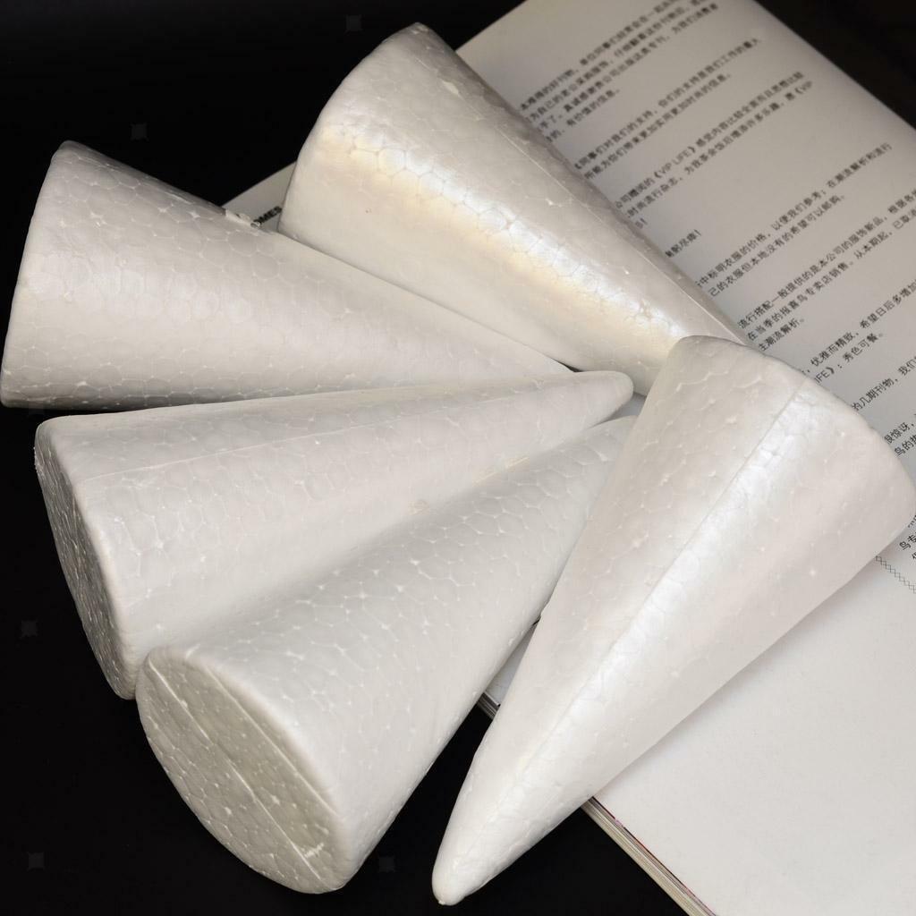 10 Pieces Cone Shape DIY Christmas   Foam Material 100mm 150mm