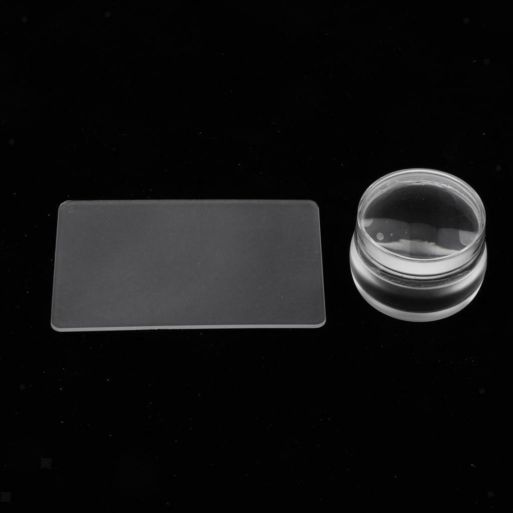 Silicone  Stamping Scraper DIY Stamper Template Nail Print Template