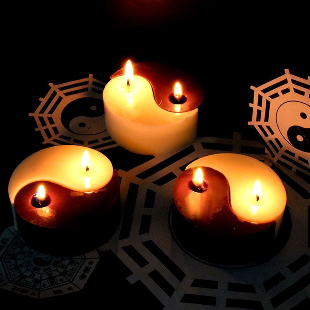 Making Silicone Candle Mould Yin Yang Candle Mold Tai Chi Soap Wax Aromatherapy