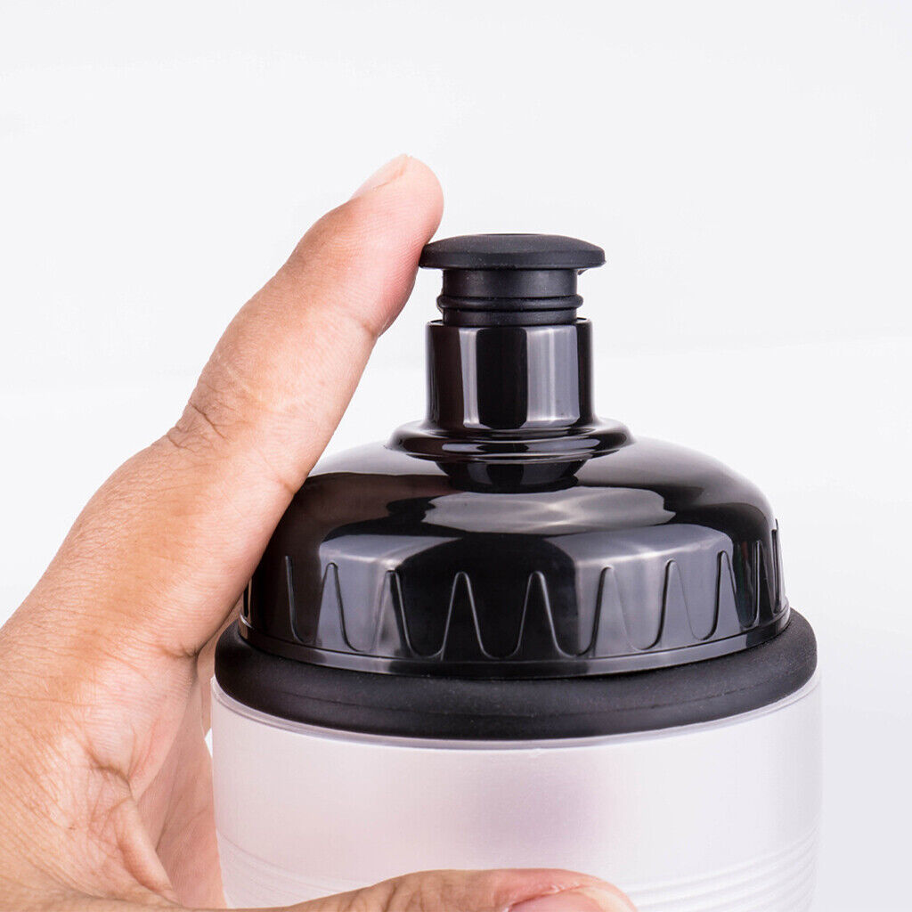 Water Bottle Sports Squeeze Bottles Football  Biking Lock Valve Lid