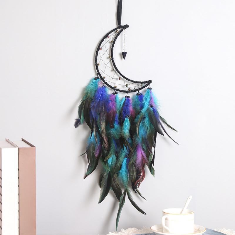 Elegant Dreamcatcher for Kids Moon Dream Catchers Wall Hanging Handmade Craft
