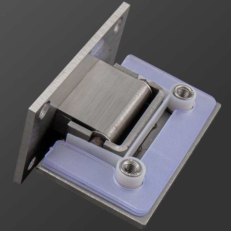 90 Degree Shower Door Stainless Steel Hinge Clamp Wall Bracket for 8-12mm Glass