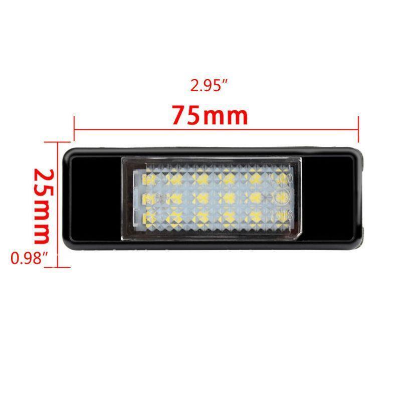 2Pcs 12V Car License Number Plate Light for Citroen C2 C3 C4 C5 C6 DS3PEUGEOT