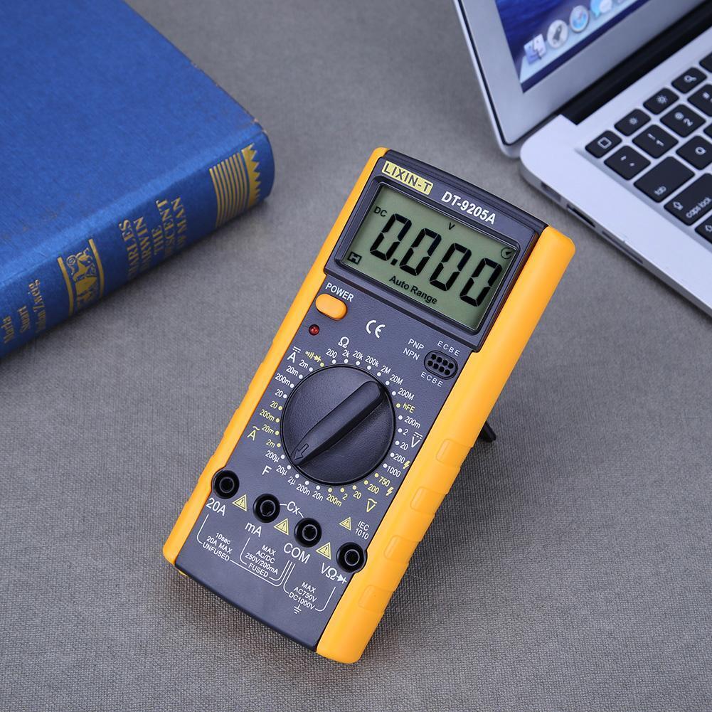 DT9205 Protection Digital Multimeter Ammeter Current Capacitance Tester