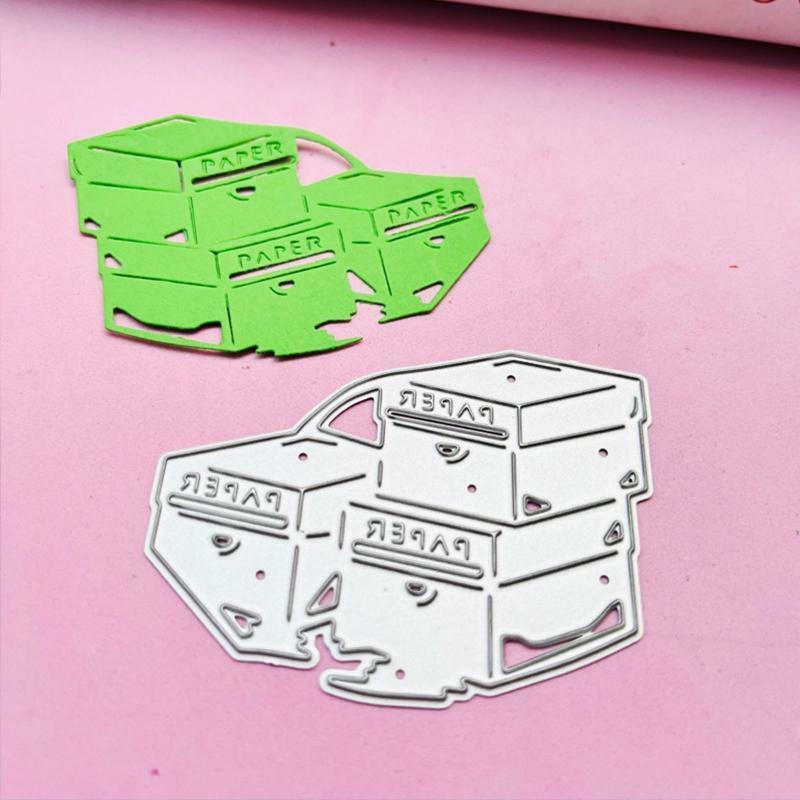 Paper File Storage Box Metal Cutting Dies Embossing Stencil DIY Album Template