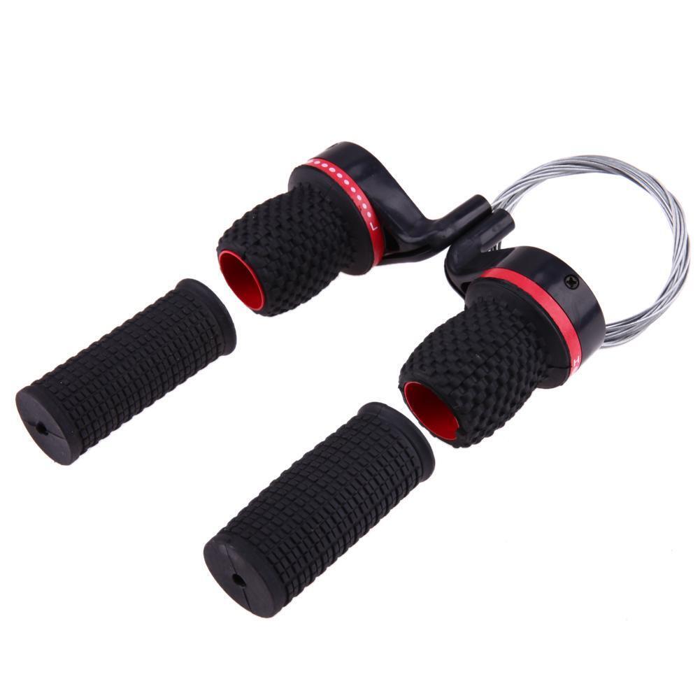 1 Pair Cycling Bike Twist Grip Gear Shifters Speed Conjoined DIP Derailleur