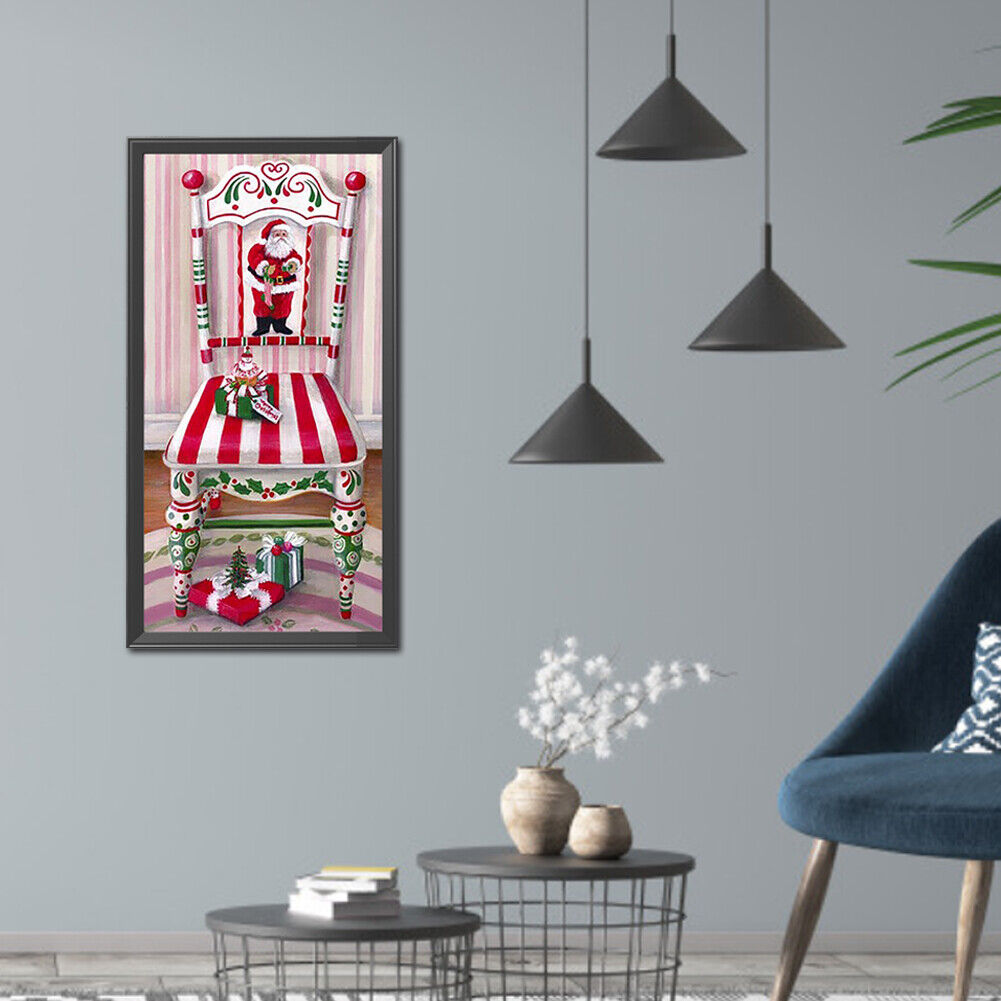 Diamond Painting Happy Christmas Chair Full Round Drill Rhinestone Kit