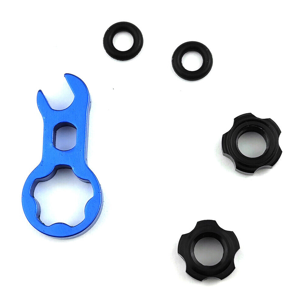 Road Bike Valve Nut Aluminum Alloy Cycling Protection Accessories (Red)