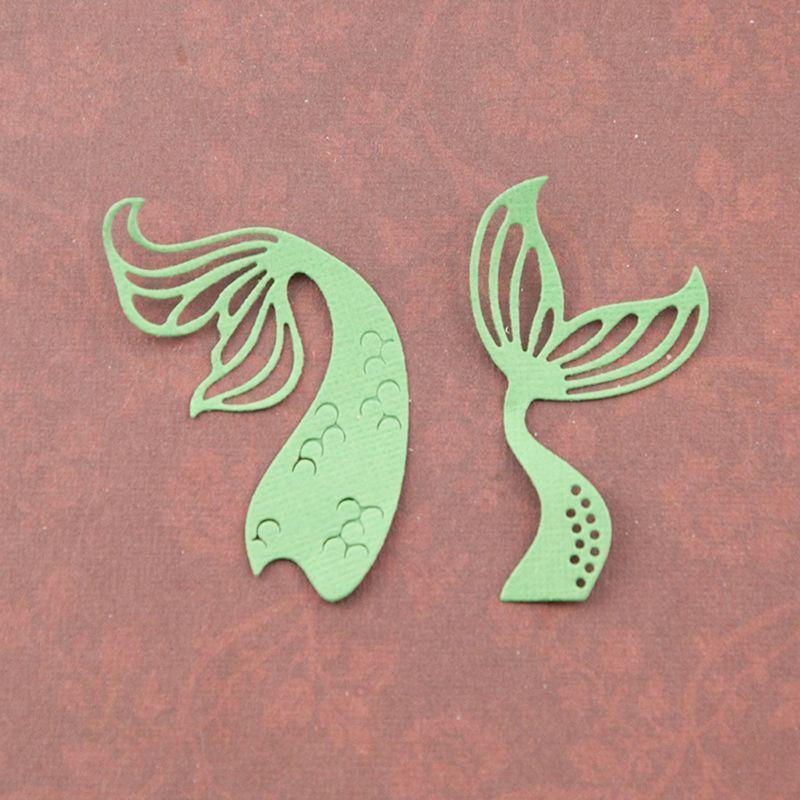 Fish Tail Metal Cutting Dies Stencil Scrapbooking DIY Album Stamp Paper Emboss