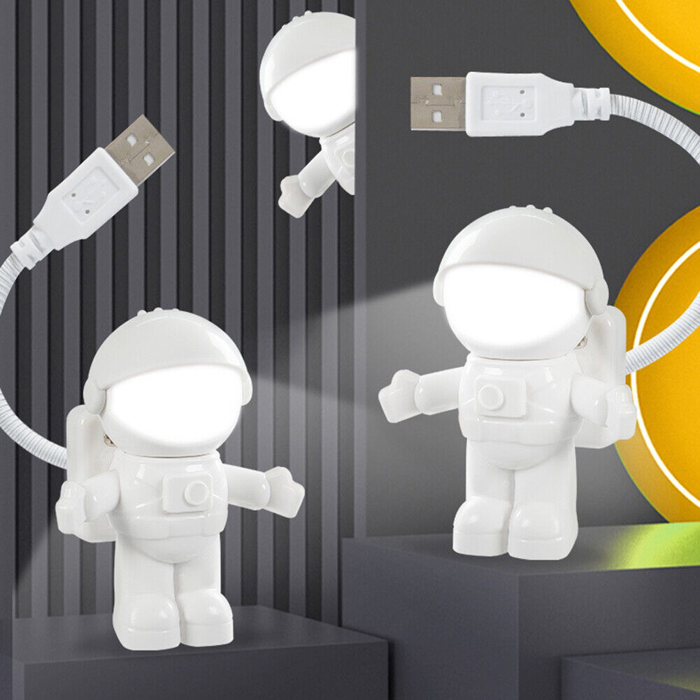 USB Night Light LED Astronaut Reading Desk Table Space Decoration Lighting