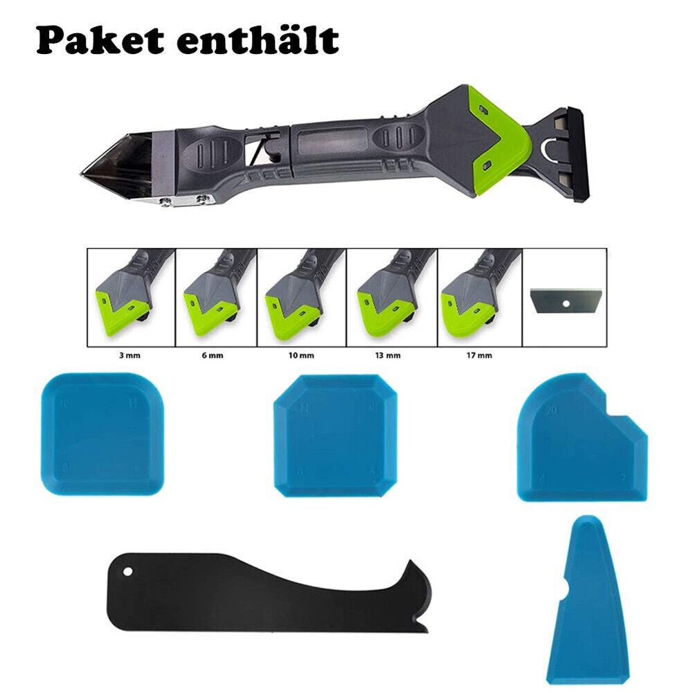 11pcs Glass Cement Scraper Remover Caulk Finisher Sealant Smooth Scraper
