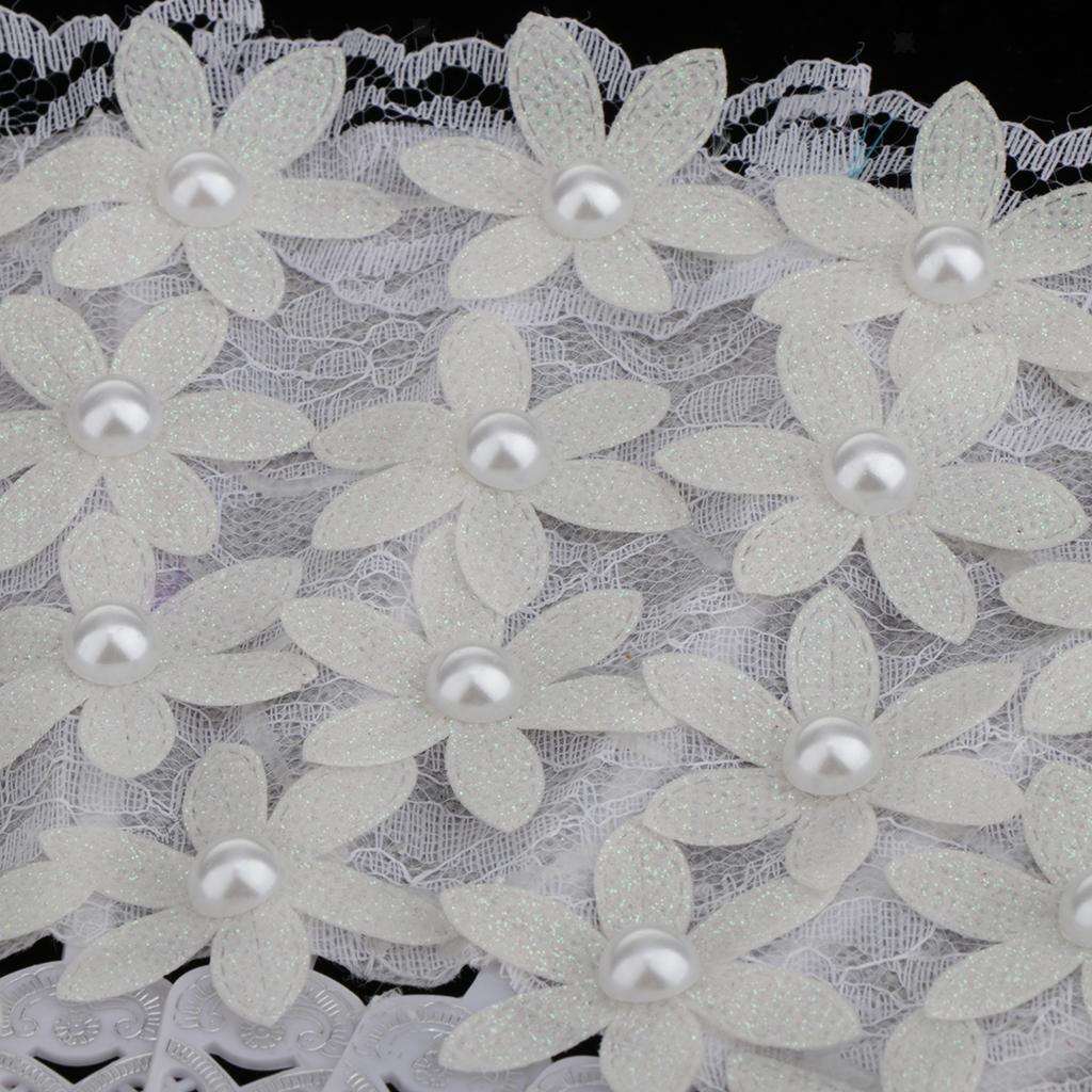 Classic Foldable Lace Flower Fan Wedding Ceremony Photo Props Bride White