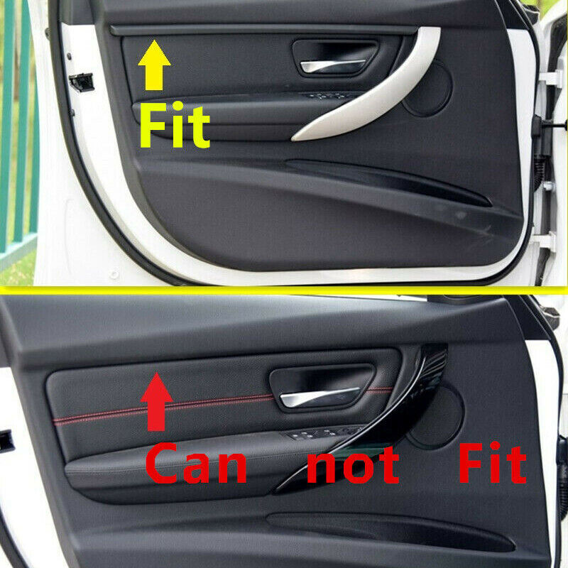 4x Inner Door Panel Molding Strip Trim Cover Fit for BMW 3 Series F30 F31 13-18