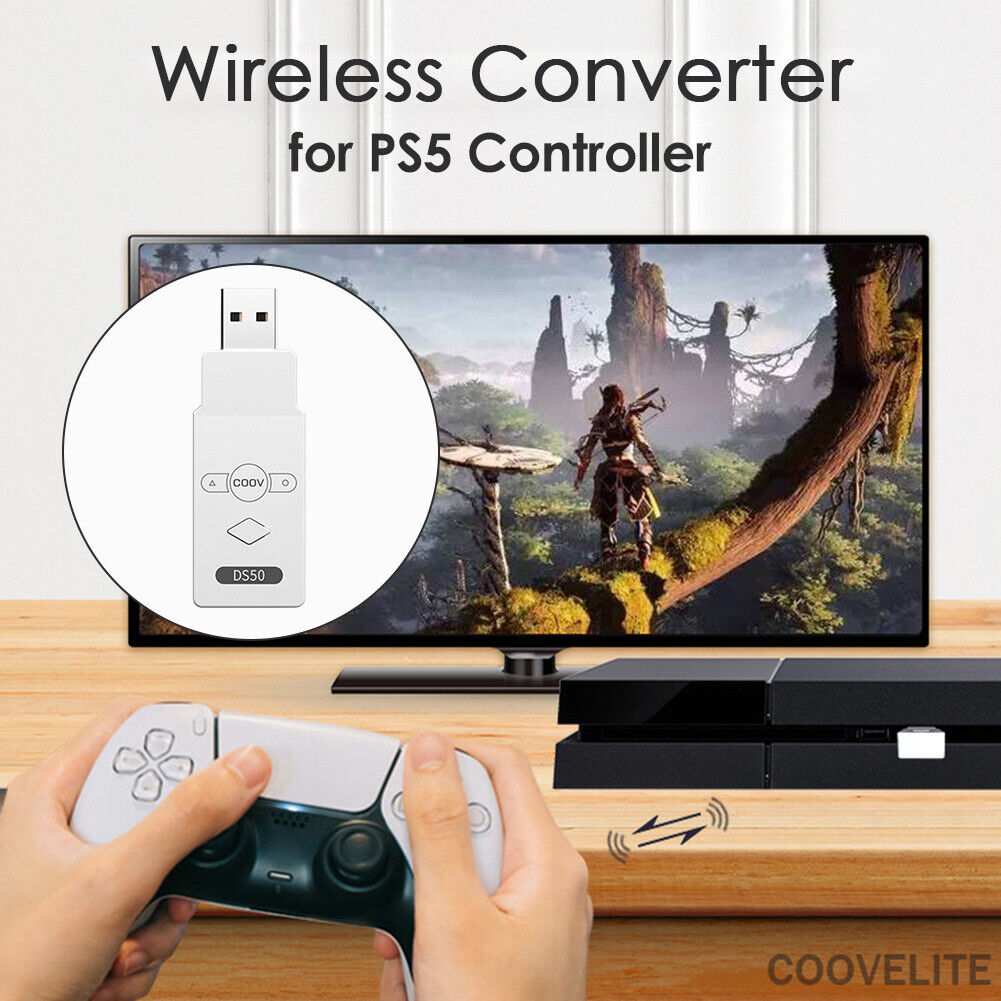 Wireless Gamepad Converter for PS5/Switch USB Bluetooth-compatible Controll