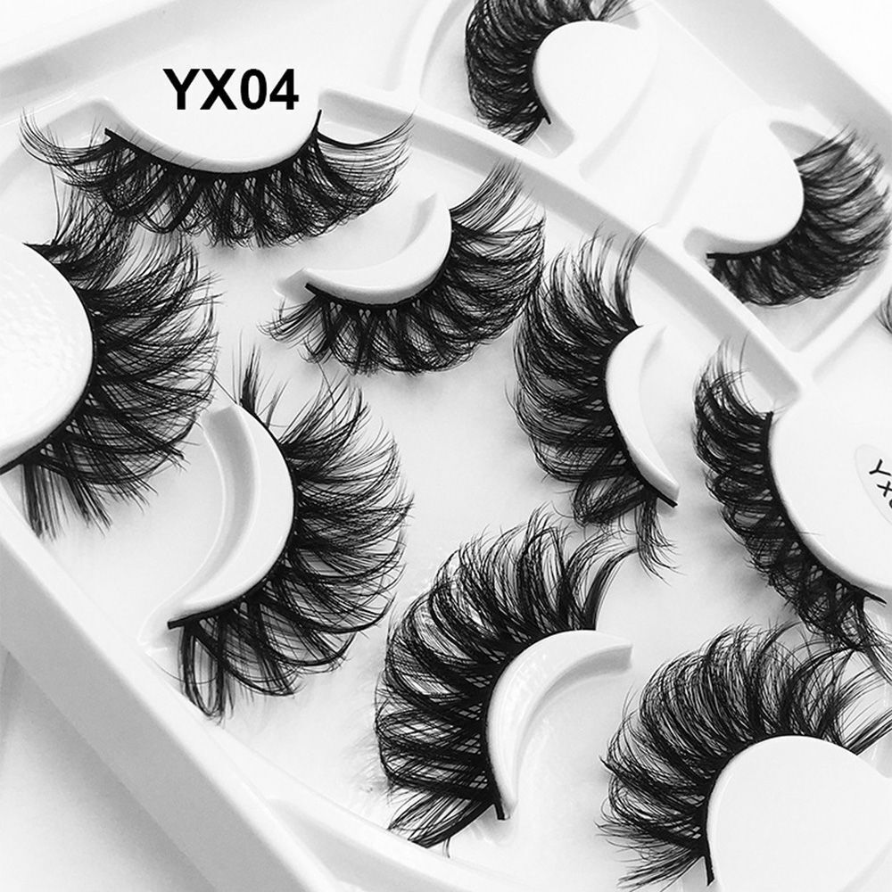 Tools Cruelty-free Fluffy Messy 8-25mm Lashes False Eyelashes 6D Faux Mink