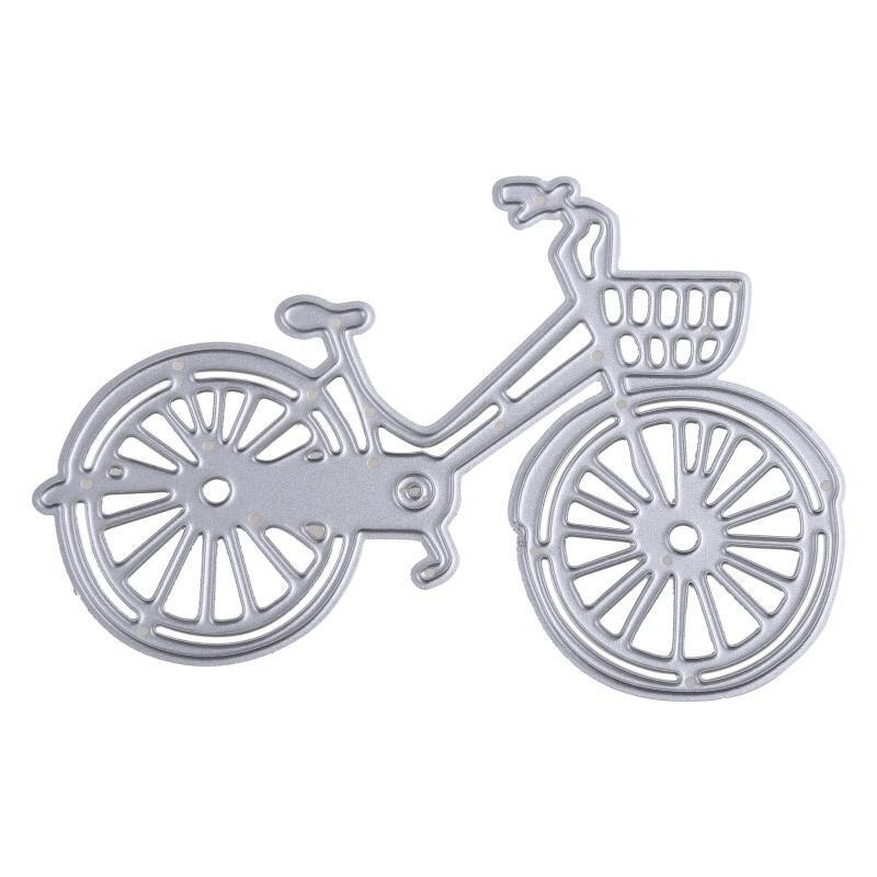 Cute Bicycle Shape Cutting Die Carbon Steel Cuts Scrapbooking Embossing Hollow