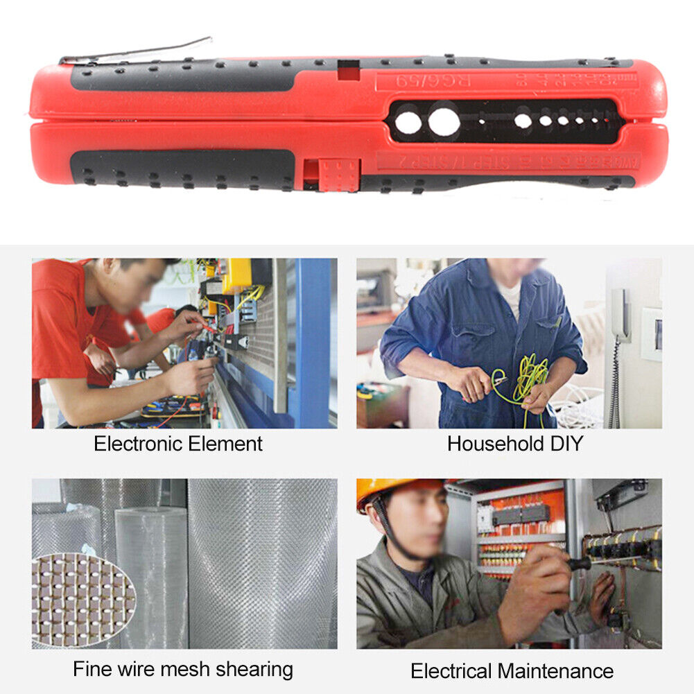 Multifunction Cable Wire Stripper Strip Line Clamp Stripping Cutter Pliers