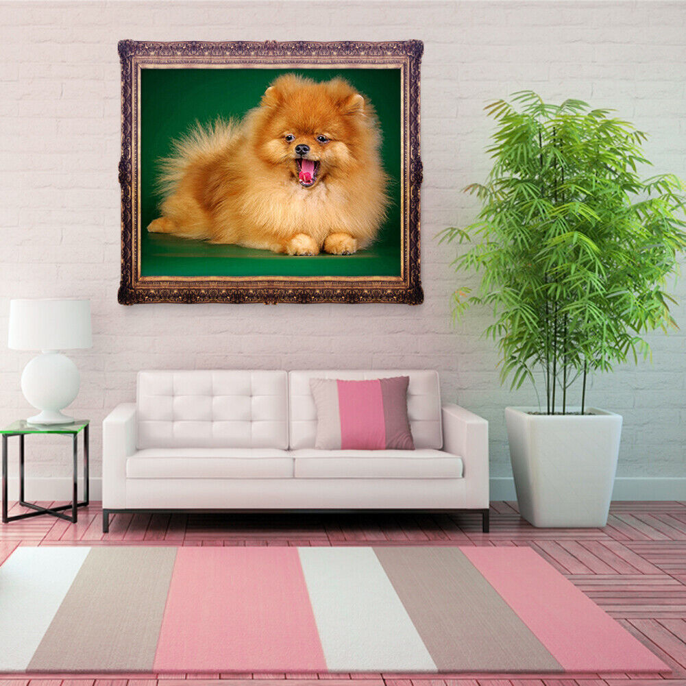 5D DIY Cute Dog Diamond Painting Cross Stitch Embroidery Home Decor Craft