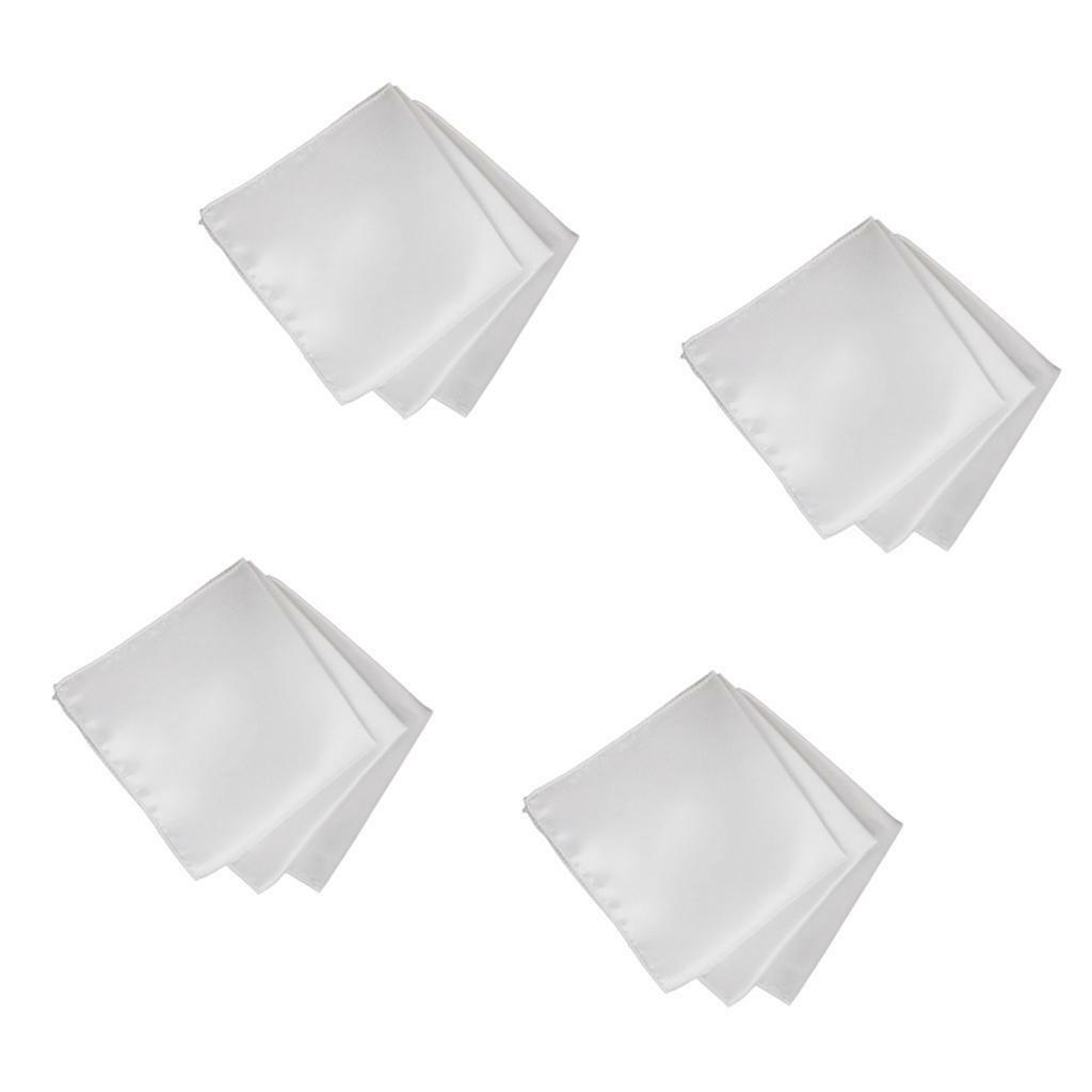 40Pcs  Solid Pocket   Hankie Towel Party Hanky 12"X12"