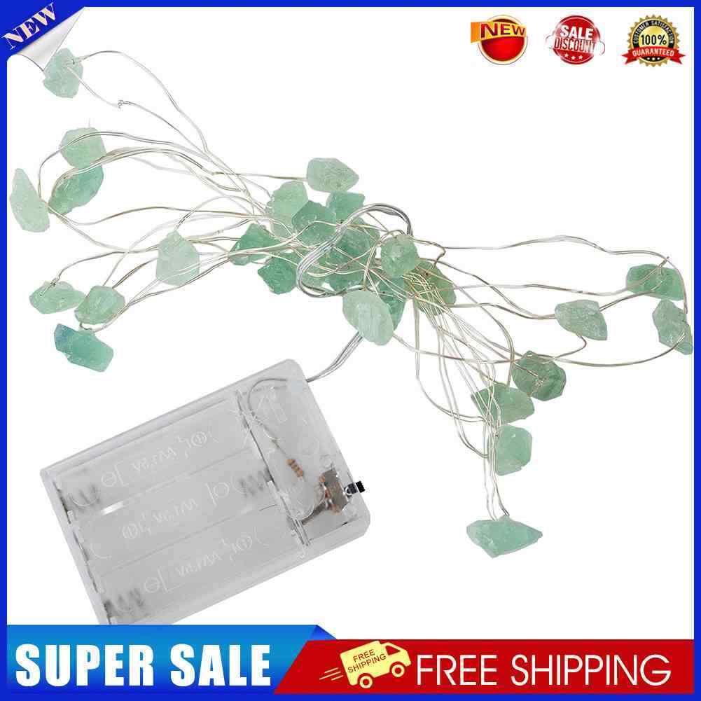 30LED Green Fluorite String Lights White Light Battery for Decor (ZZ0619)