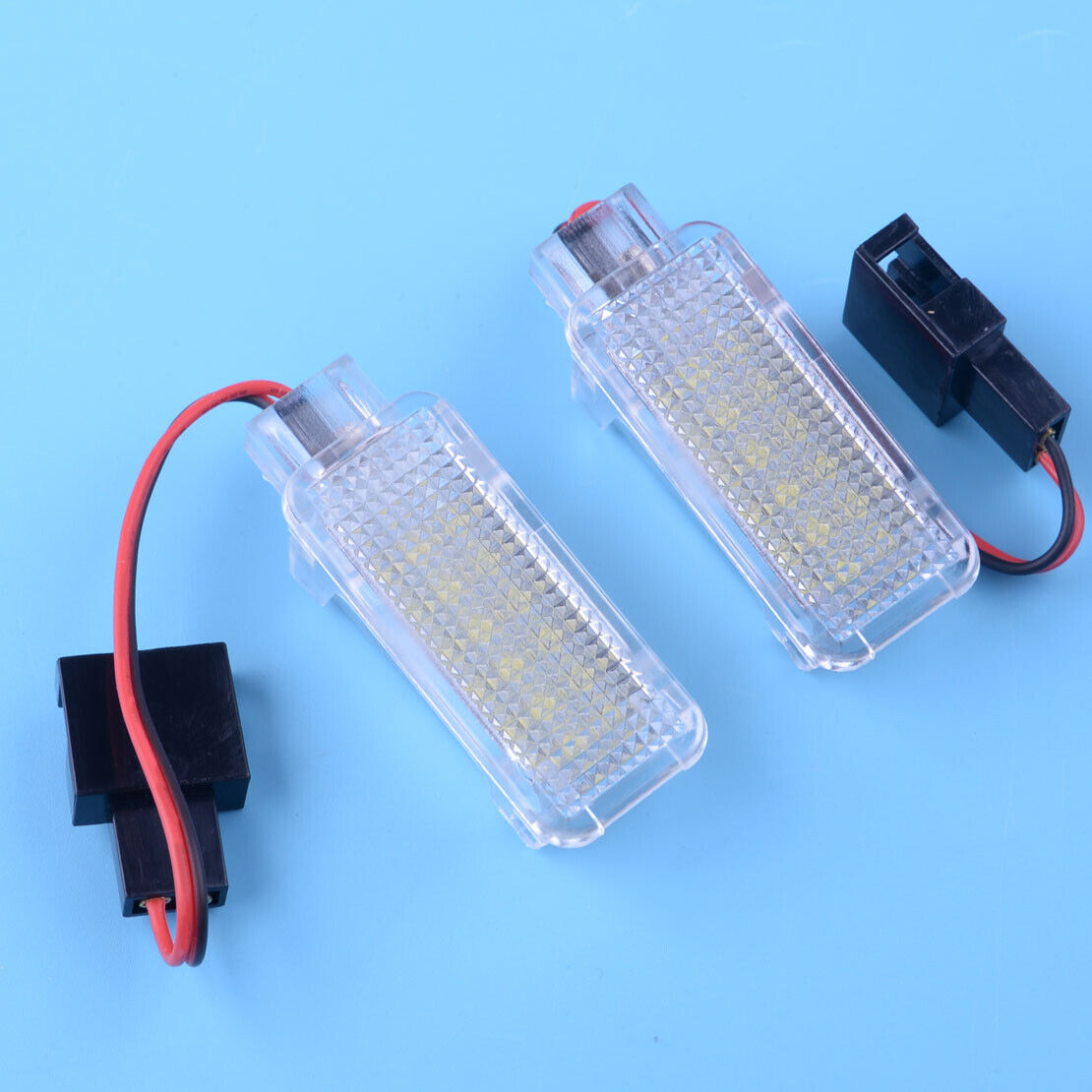 2 Error Free WHITE 18 LED LIGHT FOOTWELL fit for Skoda Octavia MK3 5E 12-17 Li