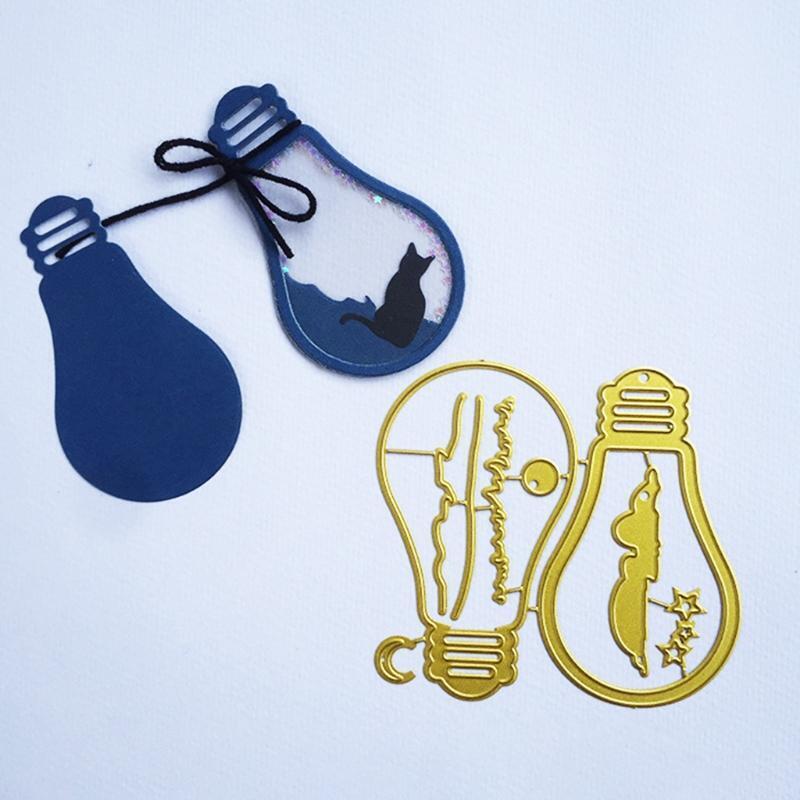 Bulb Drift Bottle Metal Cutting Dies Stencil DIY Scrapbooking Album Paper Card