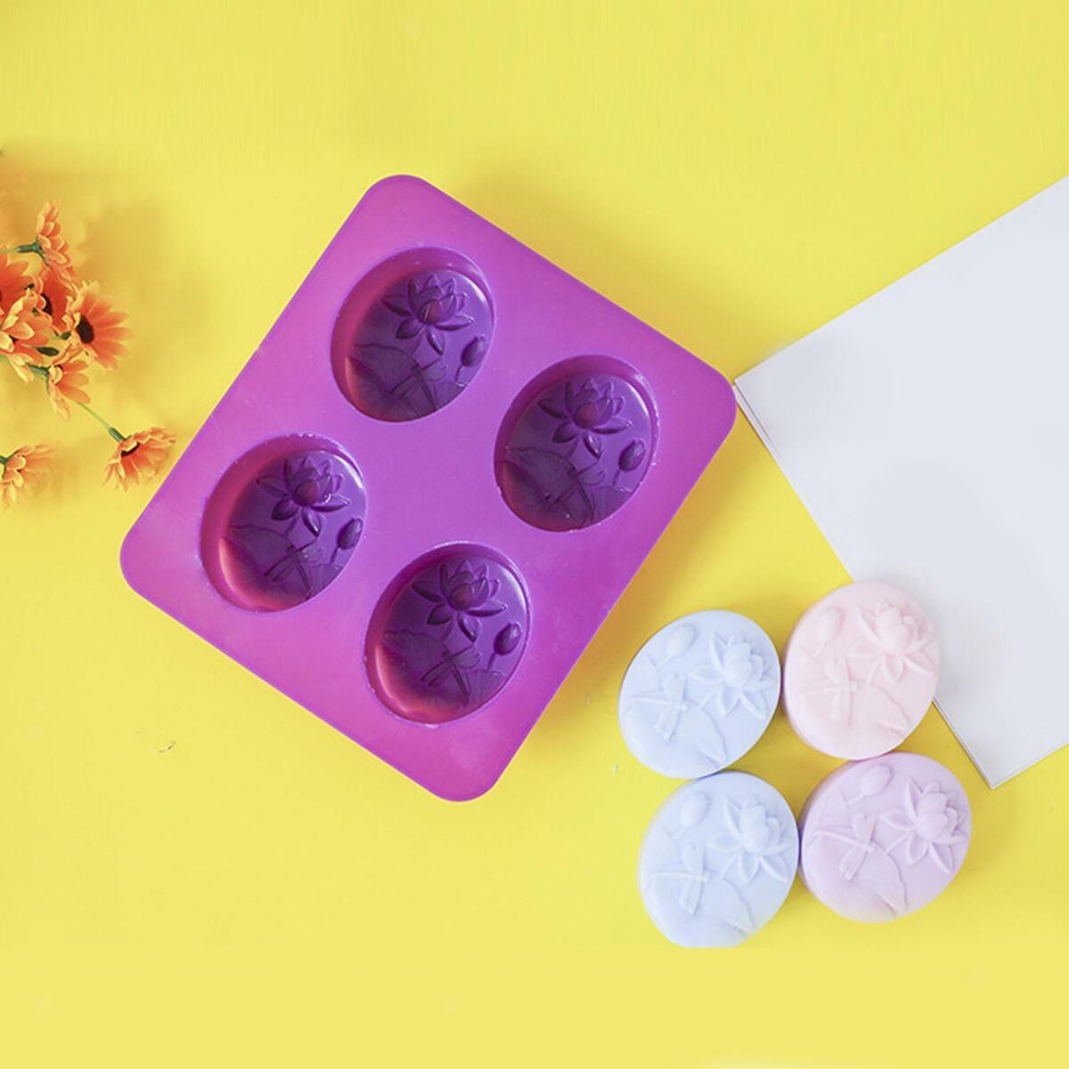 2x Silicone    for  Making Craft Mooncake Pudding Jelly Mould