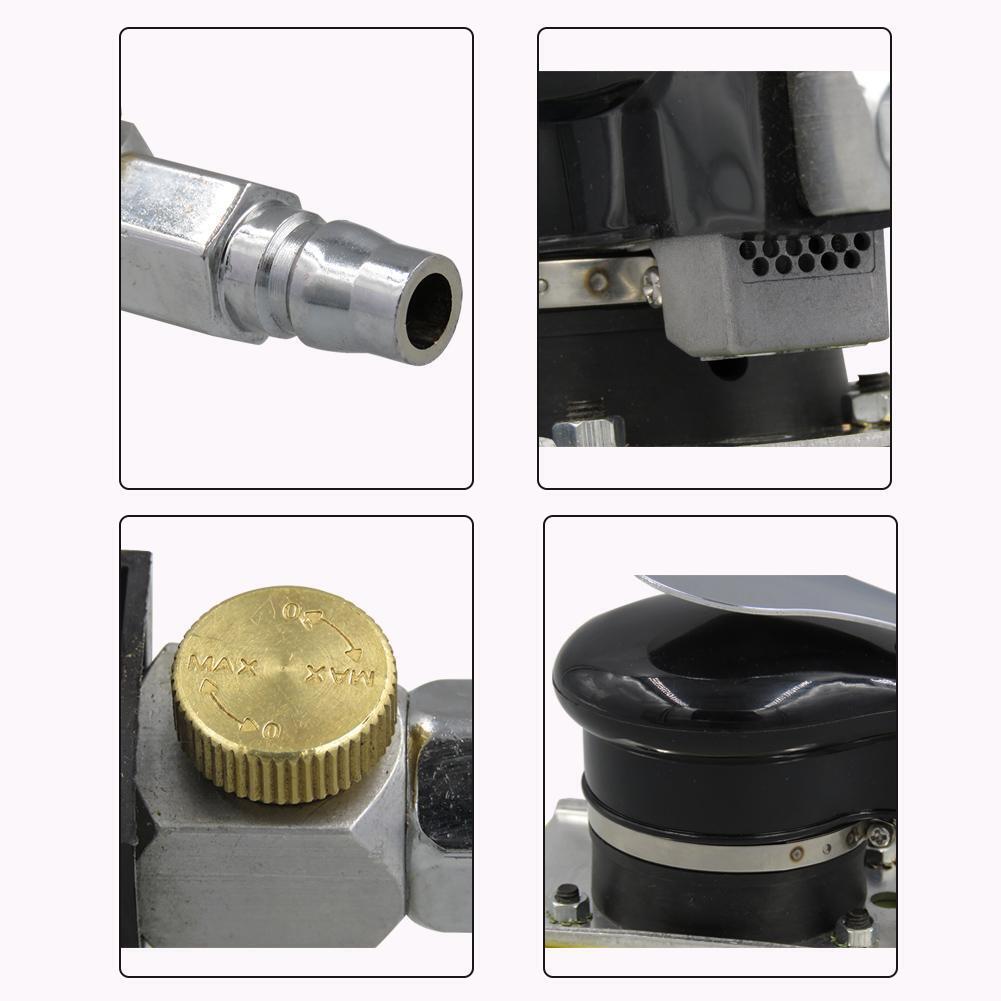Air Eccentric Orbital Pneumatic Sander Disc Square Pad Grinder Polisher