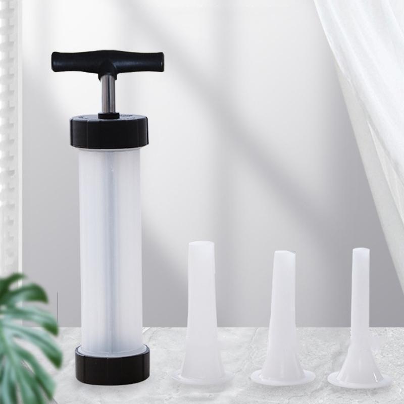 Manual Injector Syringe Gun Hand Push Tube Party Dining Table Food Making Tool