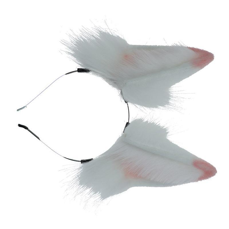 Faux Fur Wolf Ears Cat Ear Headband Hair Hoops Night Party Anime Lolita Hairband