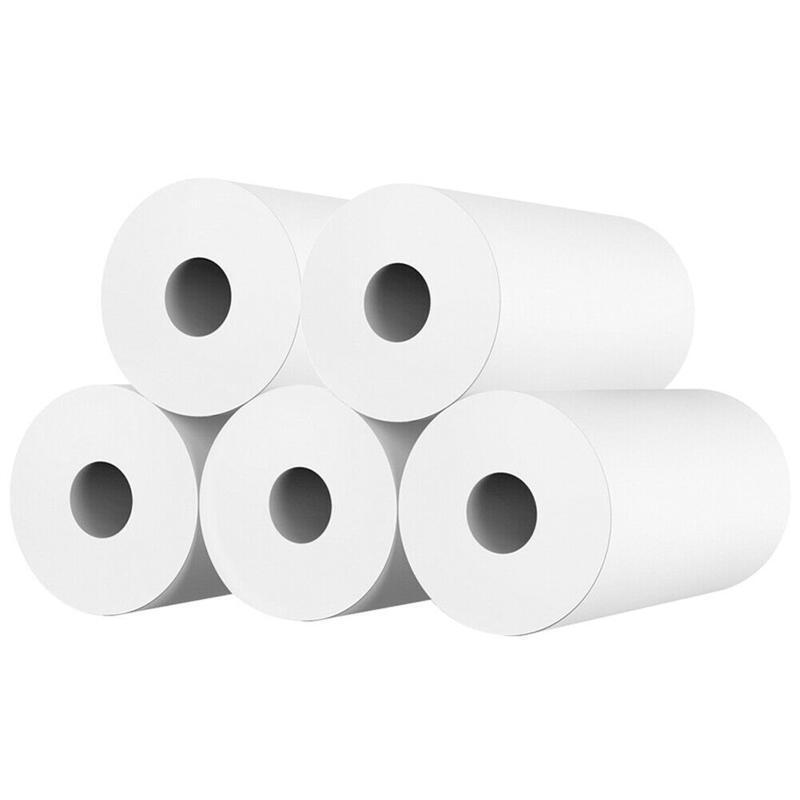 10 Rolls White Kids Camera Wood Pulp Thermal Paper Instant Photo Print Paper