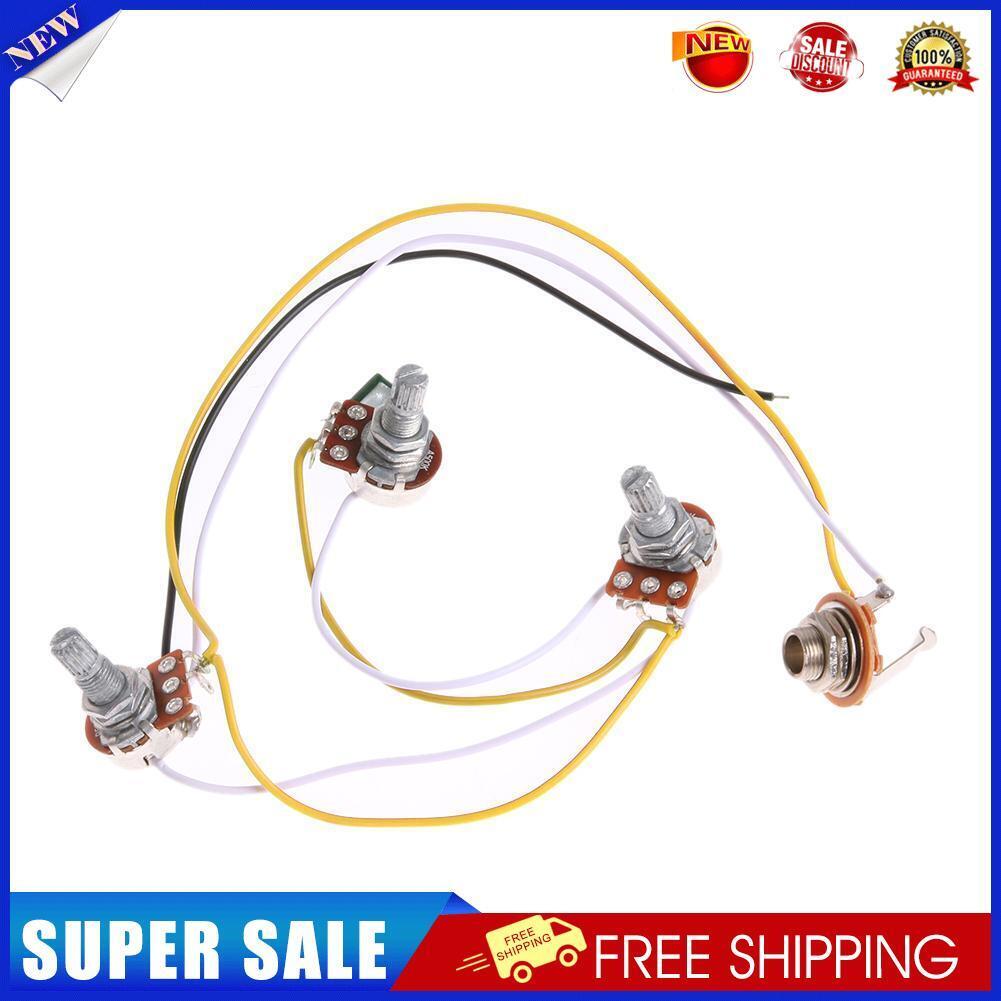 1 Set Guitar Electronic Circuit Wiring Harness-Prewired for JB Bass Guitar