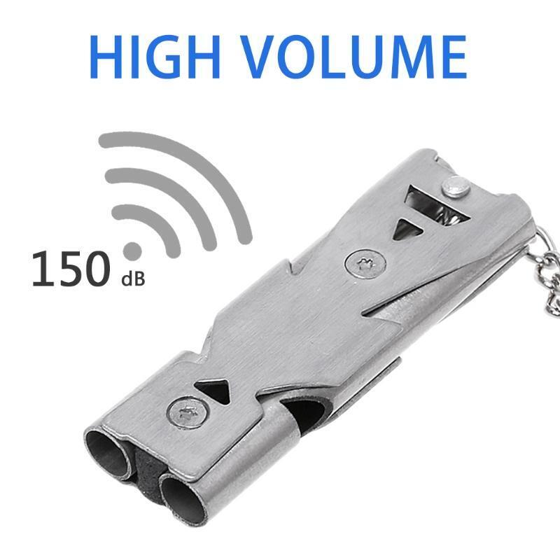 Double Tubes High Decibel Survival Rescue Emergency Whistle Outdoor Accessories