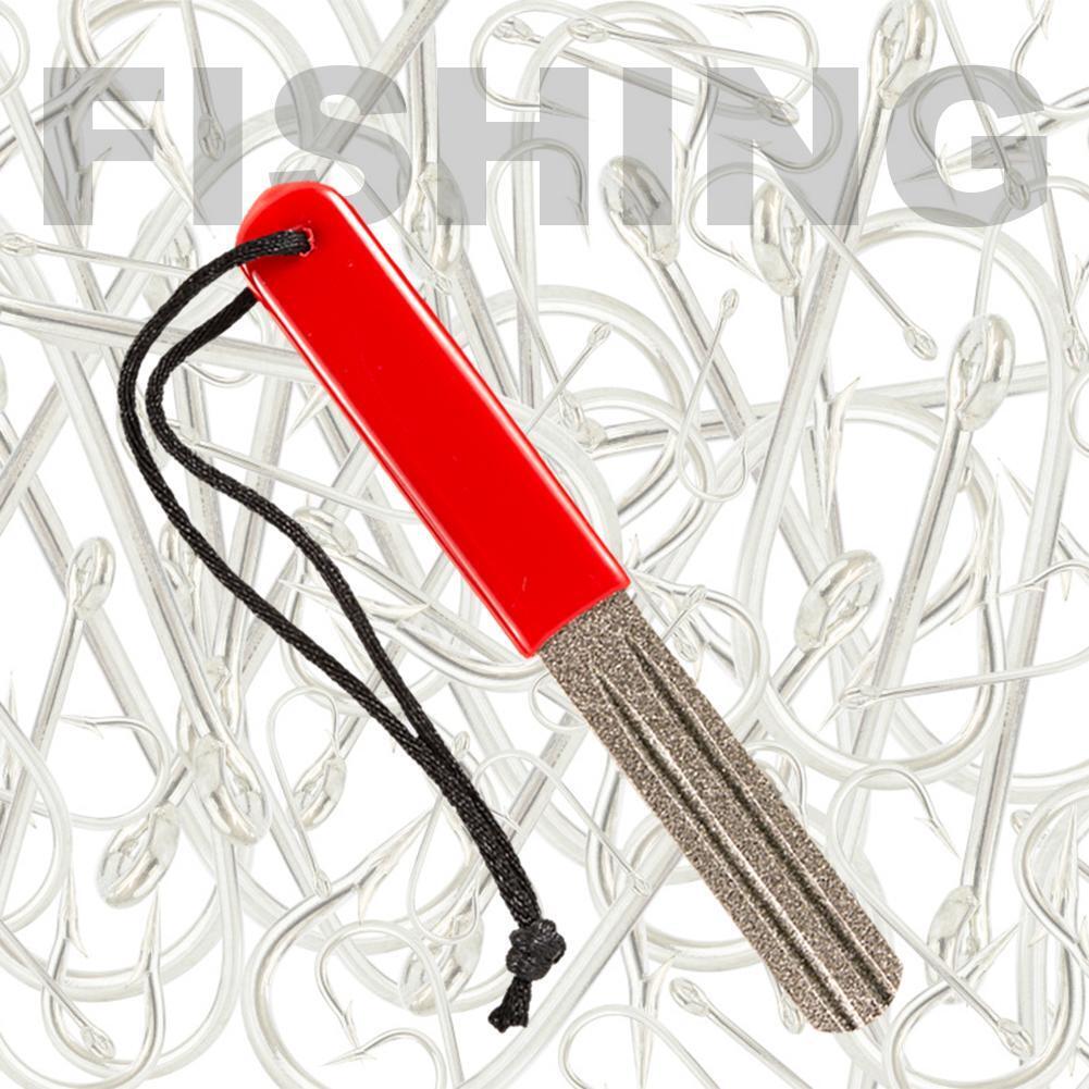 Diamond Fishing Hook Hone Fishhook Sharpening Grinding Fishing Tackle Tool