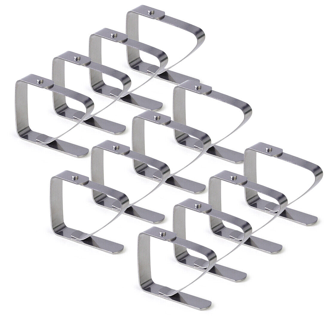 12x Stainless Tablecloth Clamp Table Cloth Cover Clip Holder Camping Party Li