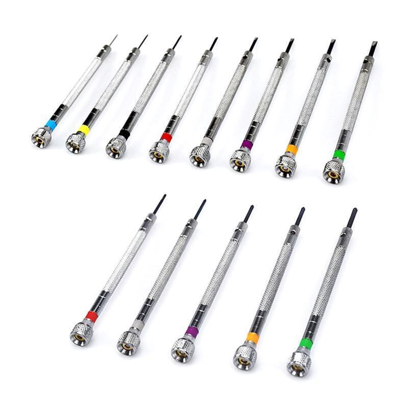 0.6-2.0mm Screwdrivers Set Professional Slotted Cross Screwdriver Kit Watchmaker