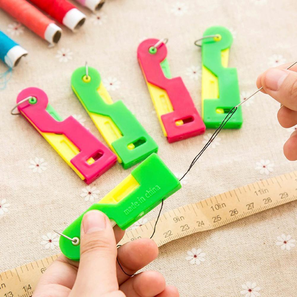 10pcs/set Automatic Easy Sewing Needle Device Threader Thread Guide Tools