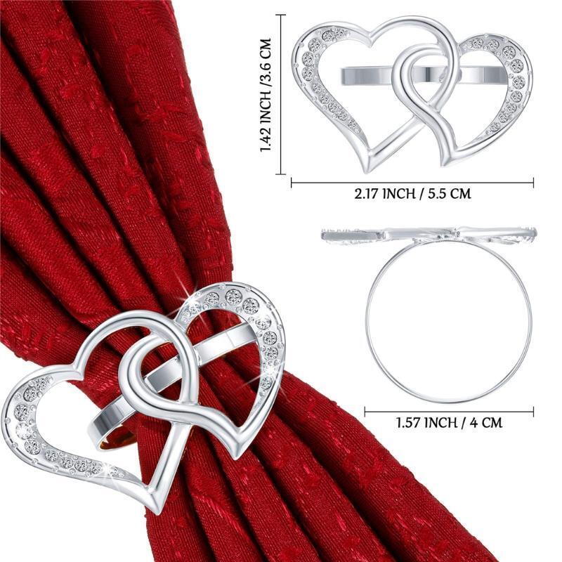 Set of 8 Napkin Rings for Dinner Parties Weddings Receptions Family Gatherings V